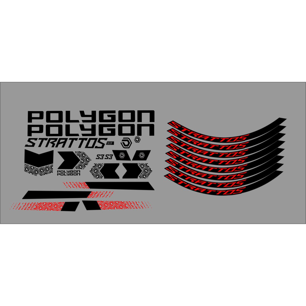 cutting sticker polygon strattos s3 custom