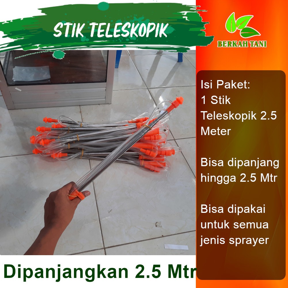 Sprayer Stik Semprot Panjang 2.5 Meter Teleskopik Bisa Panjang Pendek