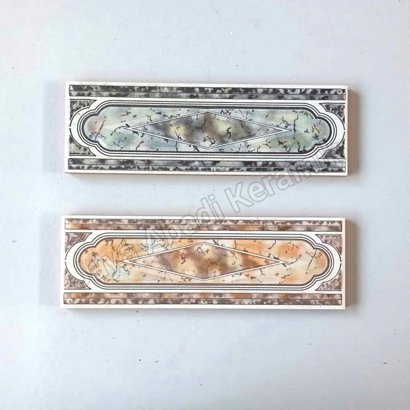 LIS DINDING KERAMIK 8 x 25 CM || LIS DINDING PERLA