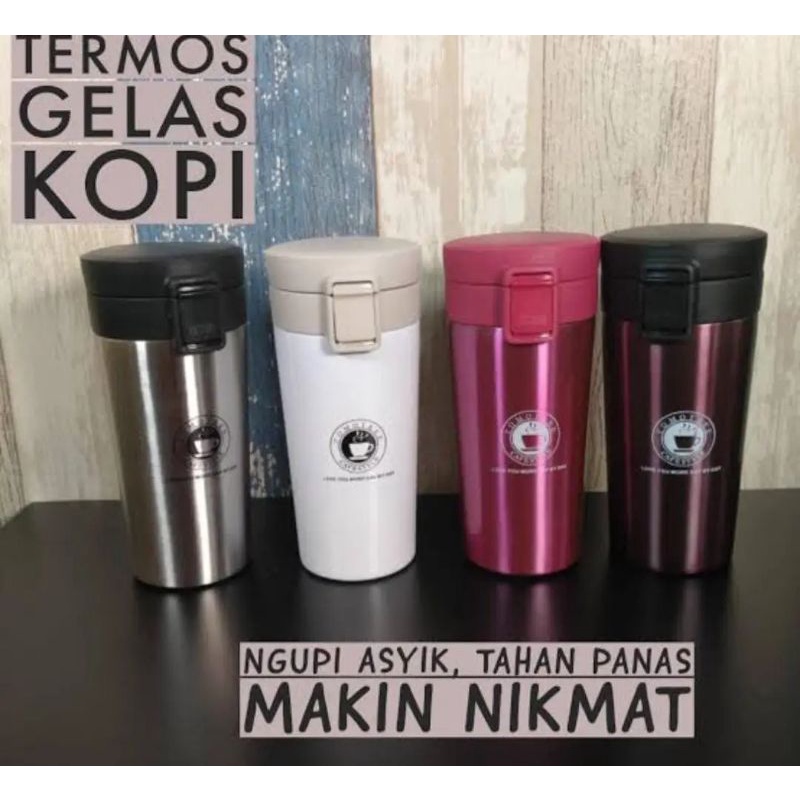 THERMOS COFFEE/TERMOS KOPI/THERMOS COFFEE KOPI AND TEA CUP TERMOS MUG STAINLESS ANTI KARAT TAHAN PANAS/TERMOS AIR PANAS