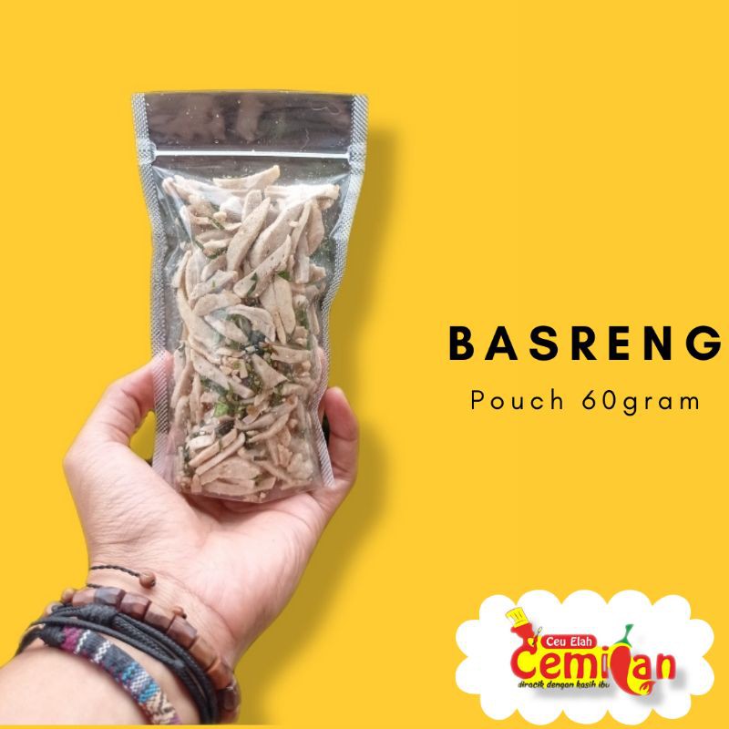 

Basreng Bandung kemasan pouch 100gram cemilan ceu elah