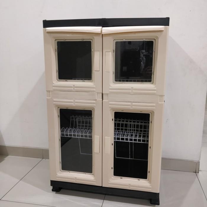 Rak Rak Piring Plastik Ernplast Kecil Full Kaca Ojol Onli