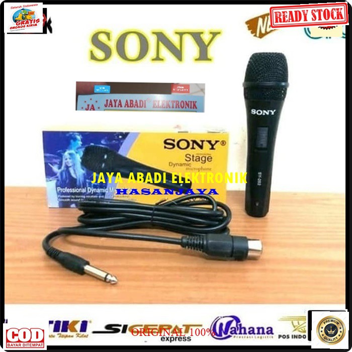 G72 Sony Mic mik kabel Microphone cable karaoke vocal vokal audio sound system pengeras suara pro profesional mikrophone dynamic G72  Bisa ke segala jenis sound audio  Bahan dari PVC  1 mic 3- 4 meter kabel mic Suara bagus jernih dan empuk Sangat cocok un