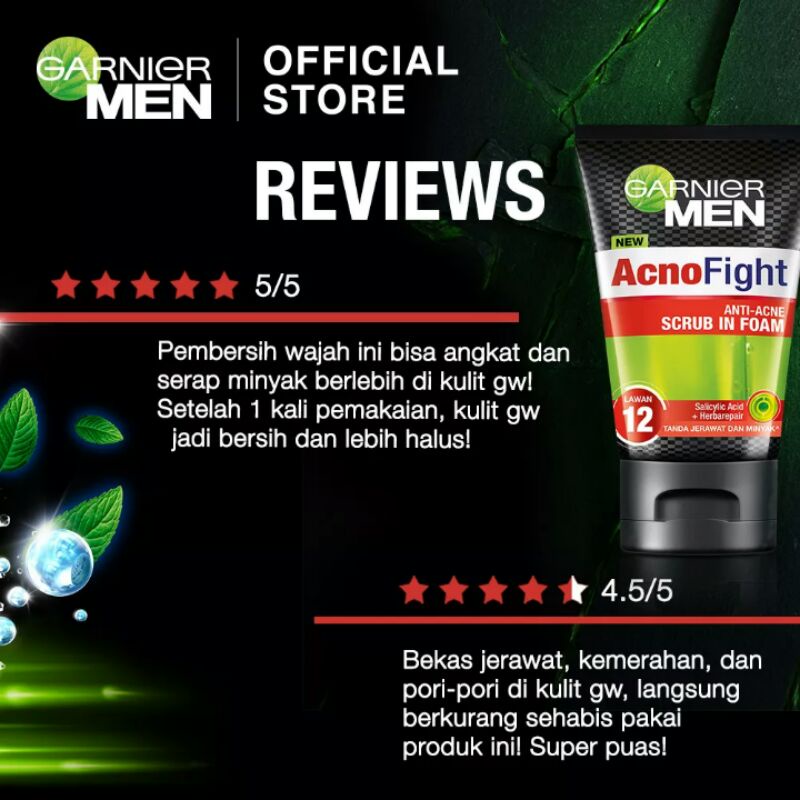 GARNIER MEN Acno Fight 12 in 1 Facial Foam 100ml