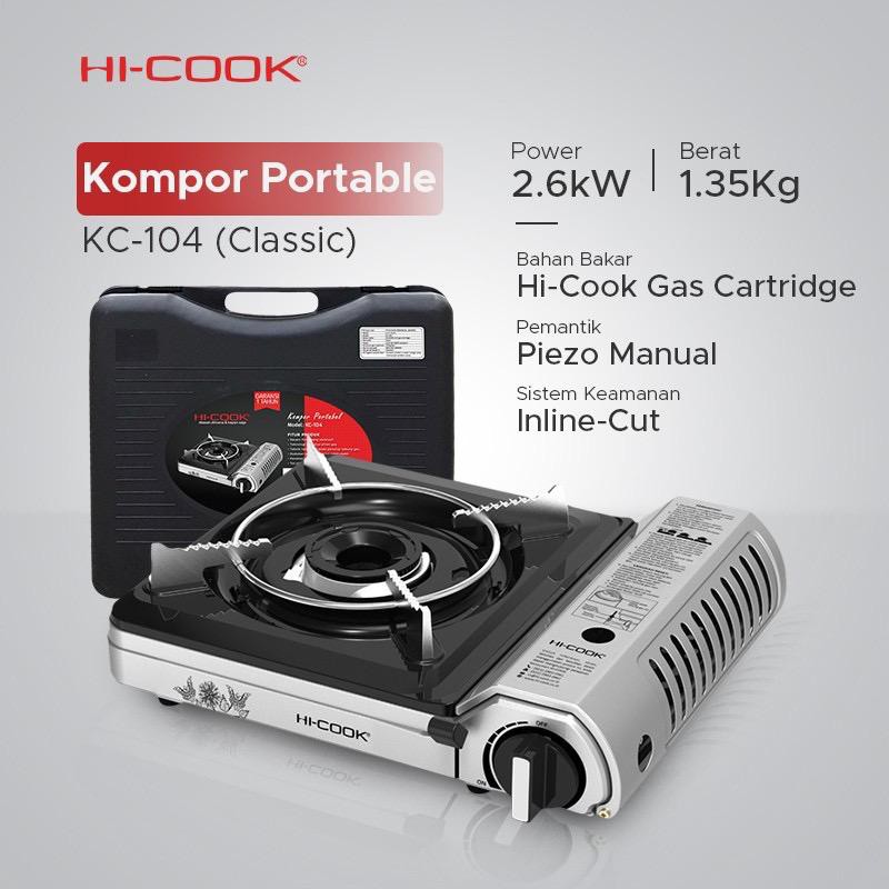 Hi-Cook HiCook Kompor Portable KC-104 KC104 Camping Travelling BBQ Sukiyaki Yakiniku XO SUKI