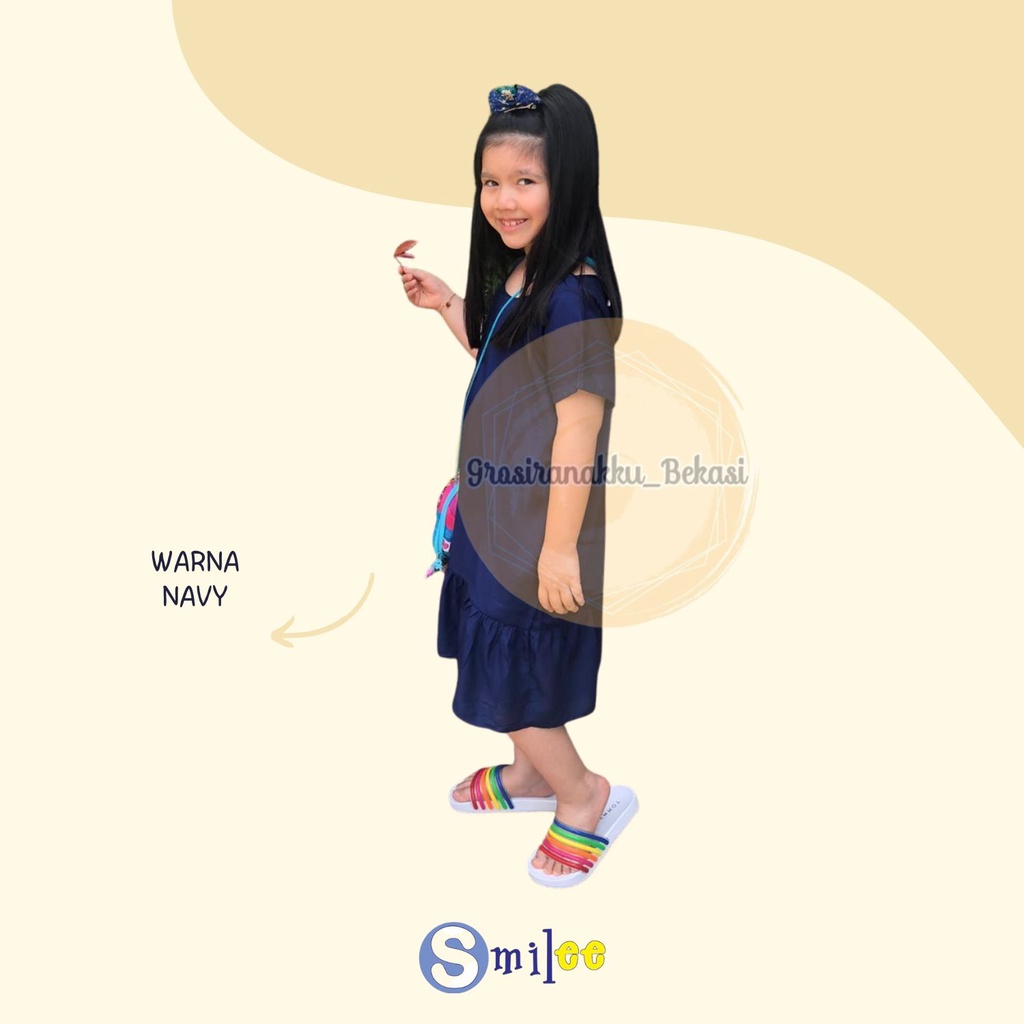 Daster Rayon Anak Polos Junior Mix Warna Size 2-4Tahun