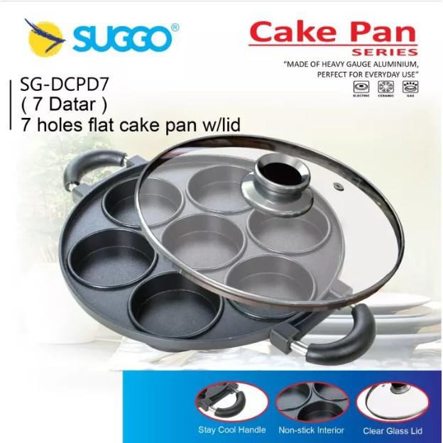 PROMO CETAKAN KUE MARTABAK MINI -  SUGGO CAKE PAN 7 LUBANG SG - DCPD7