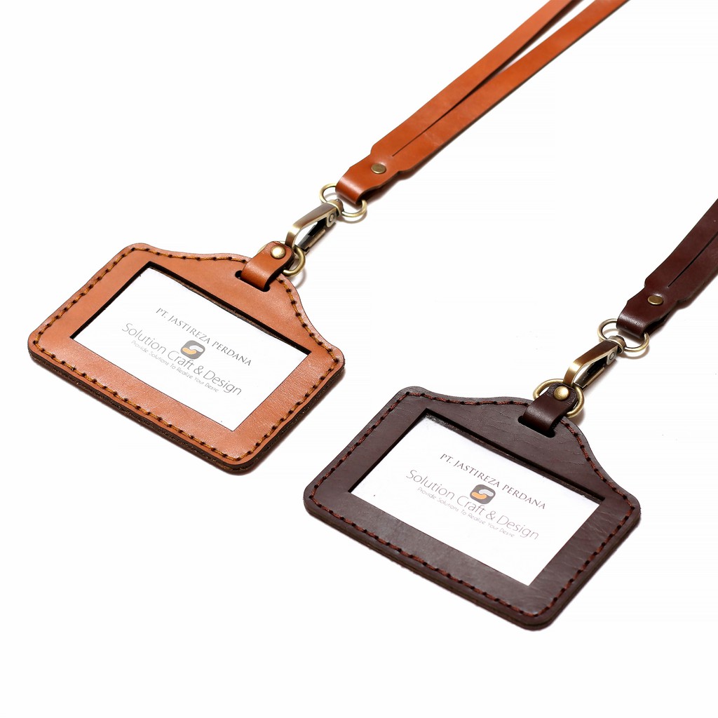

ID Card Holder Kulit Sapi Genuine Custom Nametag - KODE : IDHLS022