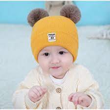 COD Topi Kupluk Bayi 15 MOONLIGHT- Kupluk Pom-Pom Baby Kids Hat/COD Topi kupluk pompom anak / kupluk pompom cute / Kupluk Pom-Pom Baby Kids Hat / Topi Kupluk Bayi 15 MOONLIGHT