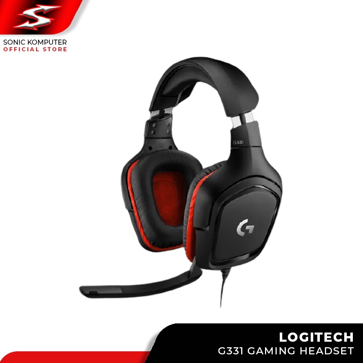 Headset Gaming Logitech G331 Stereo Headphone G 331 Flip to Mute Mic