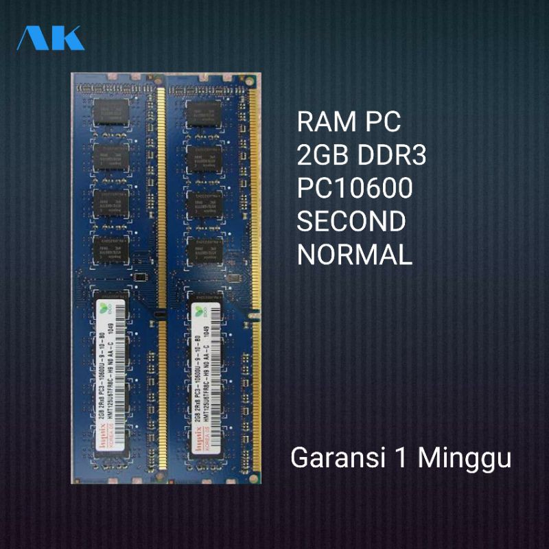 ram ddr3 8 gb pc10600 pc komputer