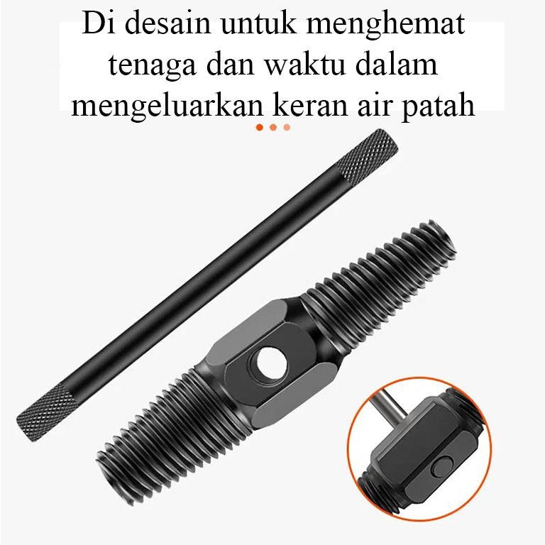 Alat Cabut Keran Patah Alat Pembuka keran Rusak Doll Pipa Exctractor