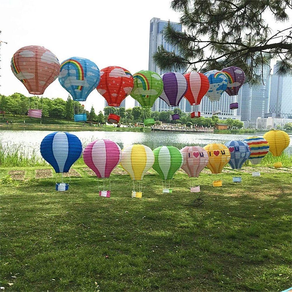 Rebuy Paper Lantern Dekorasi Ulang Tahun Pernikahan Anak Rainbow Craft DIY Lentera Festival Balon Udara Panas