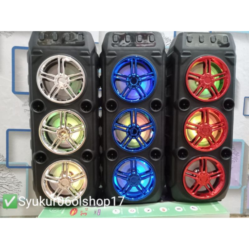 Speker aktif COD SPEAKER BLUETOOTH KIMISO33813382 GRATIS MIC KARAOKE SUBWOOFER SPEAKER FREE MICROPON