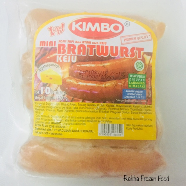 

Sosis Mini Bratwurst Keju Kimbo