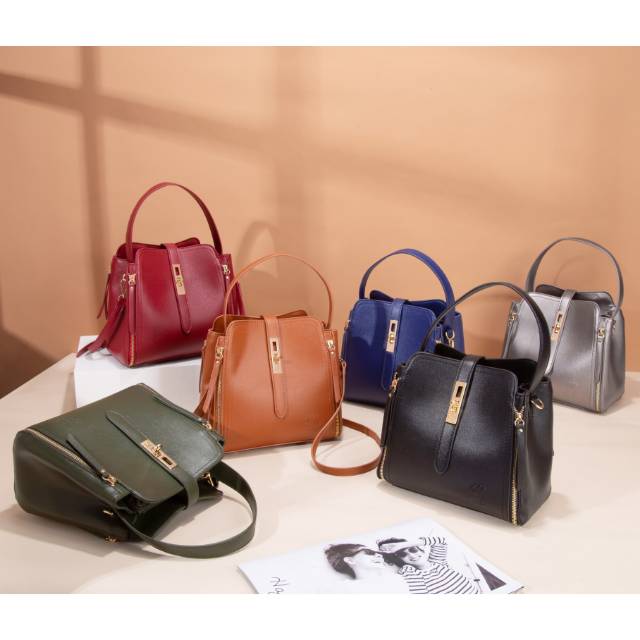 TAS HANDBAG SELEMPANG IMPORT WANITA LAURA BAG MERK JIMS HONEY