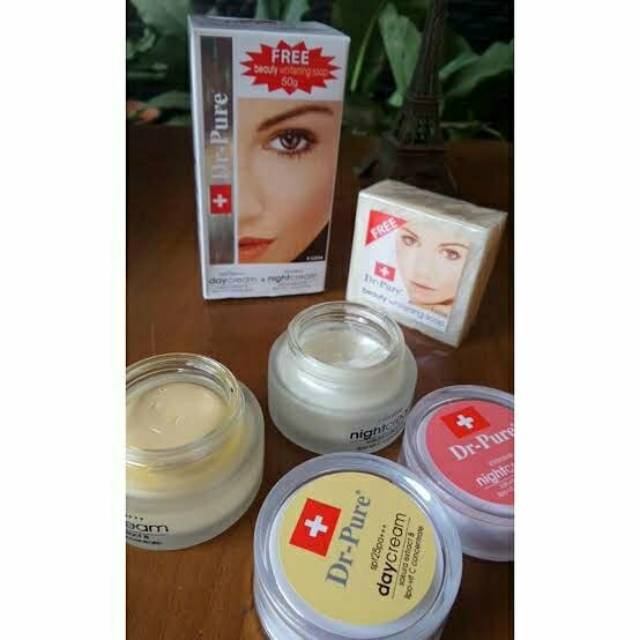 ⭐ BRILI ⭐ Dr.pure set BPOM paket cream Dr. Pure original Dr pure ori BPOM ( siang + malam + sabun )