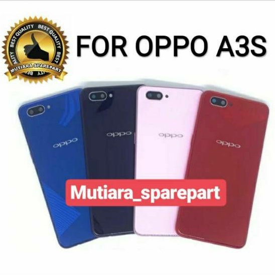 BACKDOOR BACK COVER CASING TUTUP BELAKANG OPPO A3S CPH1803 / A3S LAMA