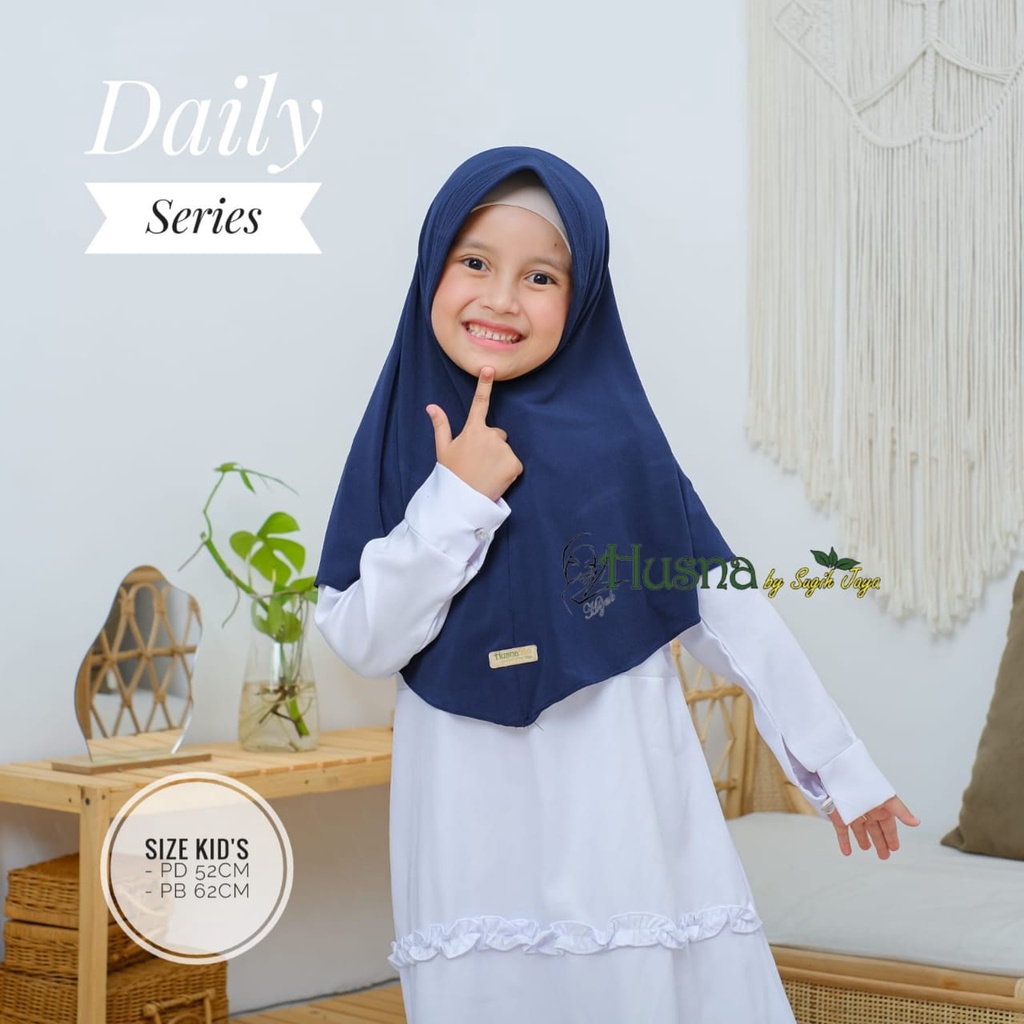 Husna Hijab Instant Daily Series Anak Jersey Premium