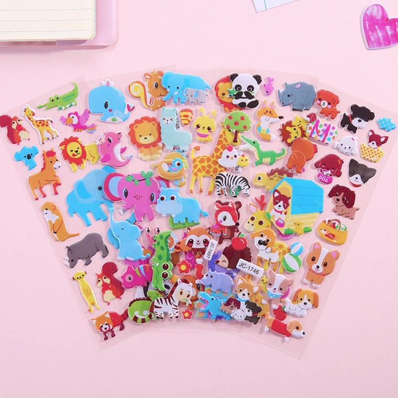 Mary Kartun Puffy Sticker 3D Graffiti Sticker Mudah Mengelupas Scrapbook Stiker 3D Cutting Mug Stiker Anak Pesta G