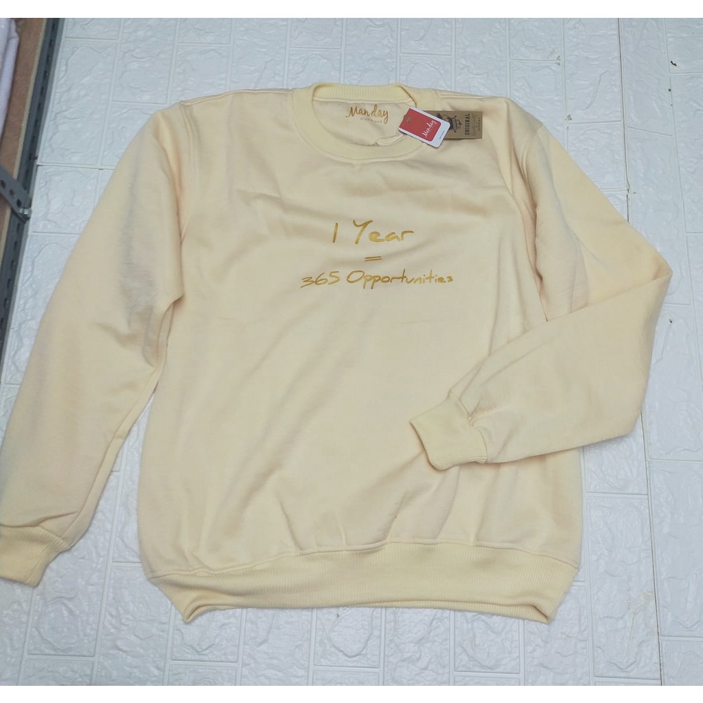 sweater Oneck krew neck premium pria wanita terbaru