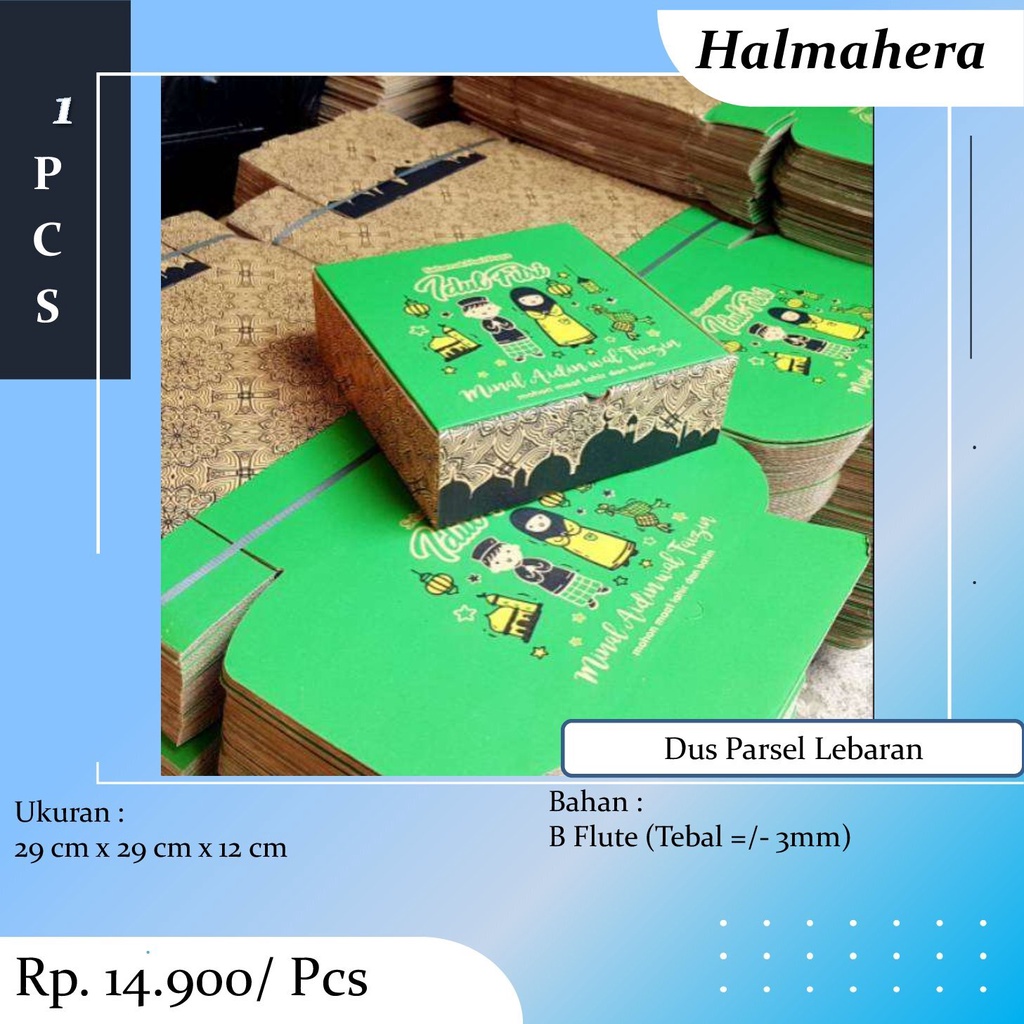 

Dus Parsel Hampers Lebaran Kardus Idul Fitri Box Parcel Kotak Packaging Idul Fitri ukuran 29x29x12 cm HA9