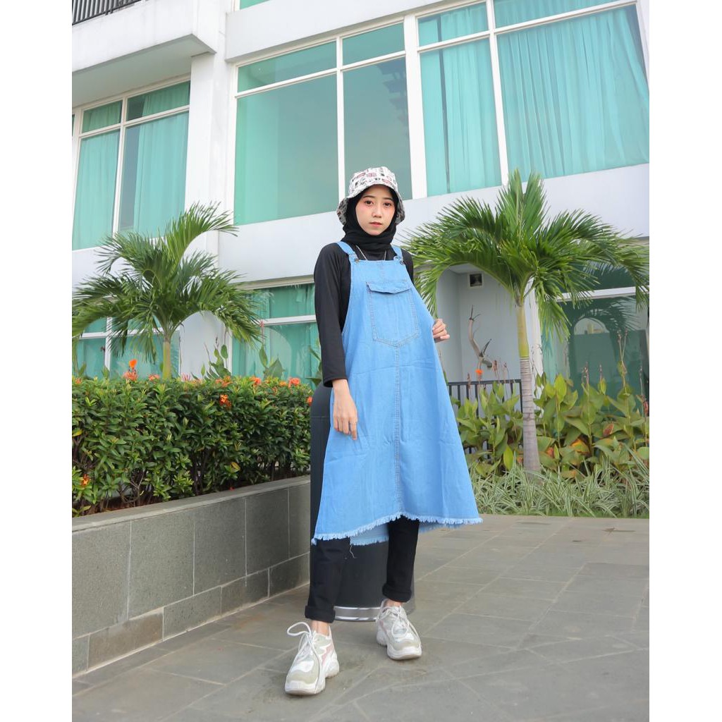 Disc 50% FRIANDA MINI OVERALL - FLOTTILICIOUS / PAKAIAN WANITA MURAH / OVERAL JEANS / OVERAL KEKINIAN