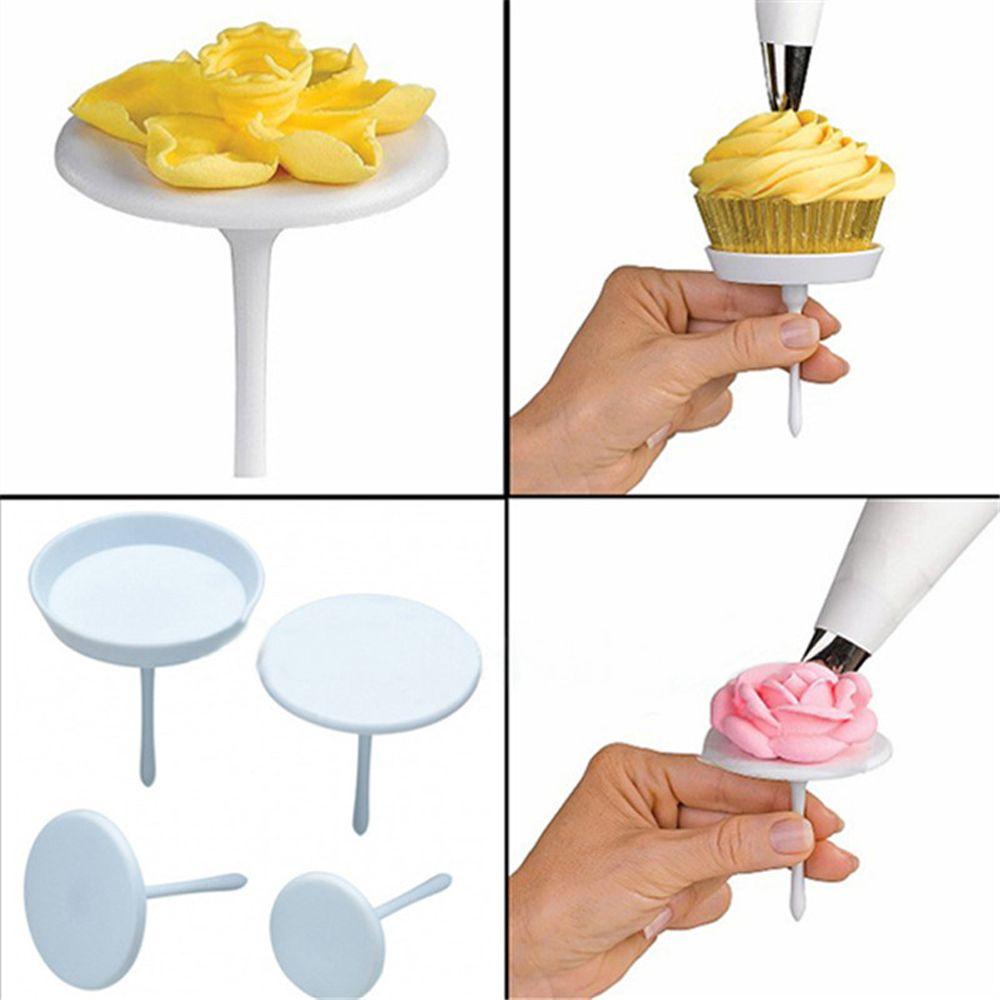 4pcs / Set Stand Holder Cupcake / Icing Cream Bentuk Bunga Untuk Dekorasi