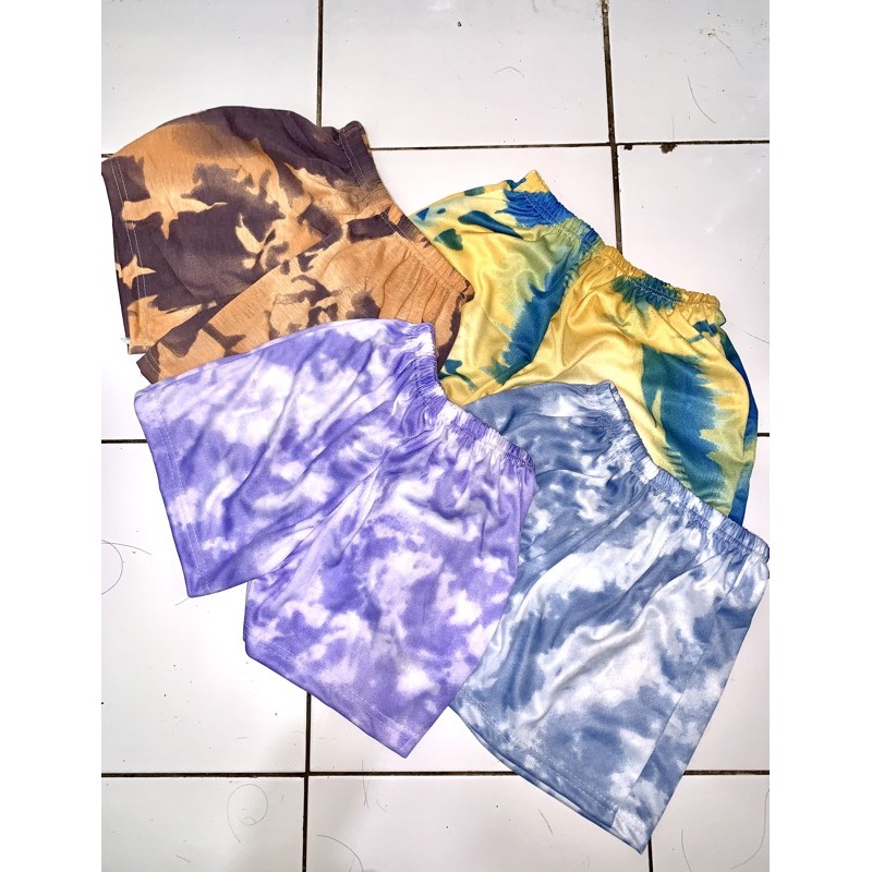 HOTPANTS TIE DYE | HOTPANT TIE DYE | GALAXY SHORTSLEEVE SET