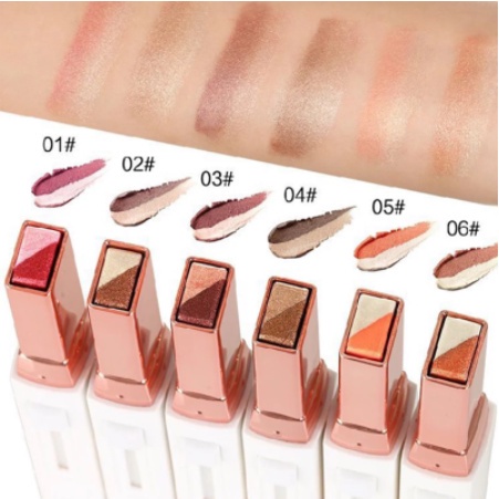 YZS Velvet Gradient Double Color Eyeshadow Pen Eyeshadow Glitter Double Shade Color Eye Shadow Waterproof Make up