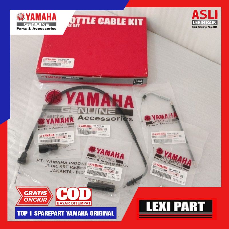 Throttle Cable Kit Kabel Gas Set Kabel Pompa Oli Samping F1ZR FIZR F1Z FIZ R Original 4US-WF631-00