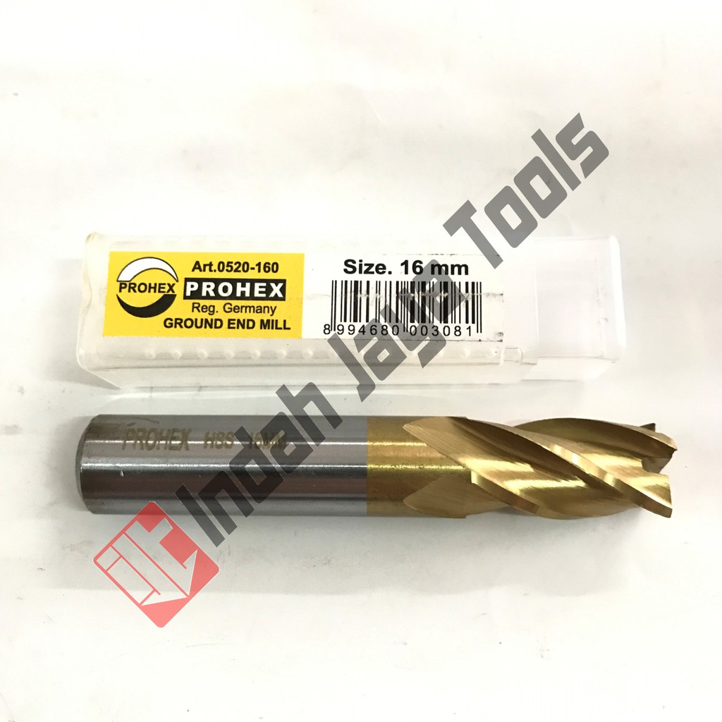 Endmill 16 mm HSS 4 Flute PROHEX