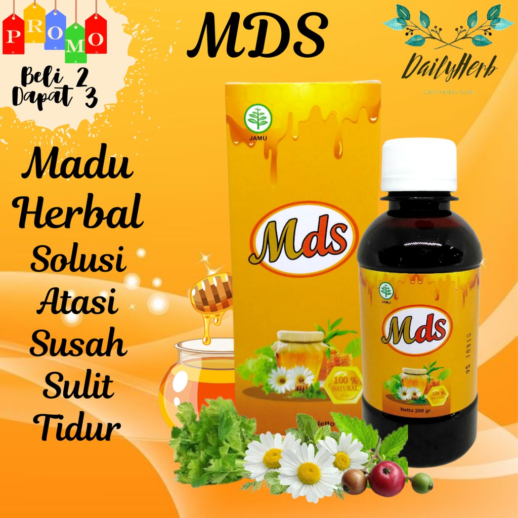 

Obat Insomnia MDS 280 gr Madu Herbal Suplemen Kesehatan Atasi Susah Sulit Tidur Anti Stress Gelisah
