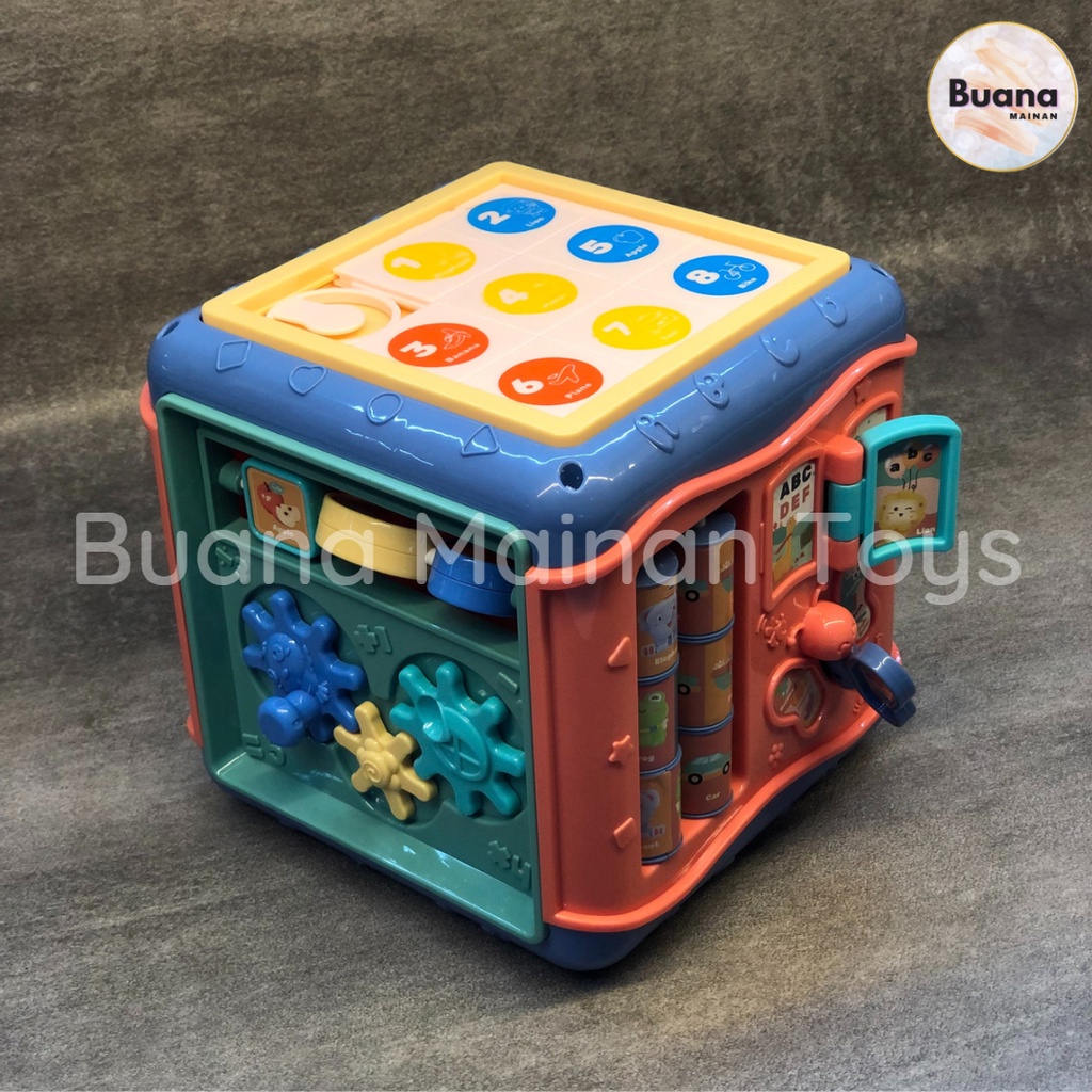 EDUKASI KUBUS CREATIVE WISDOM PUZZLE TOYS MAINAN ANAK USIA DINI HADIAH KADO BABY BALITA FUN EDUKATIF