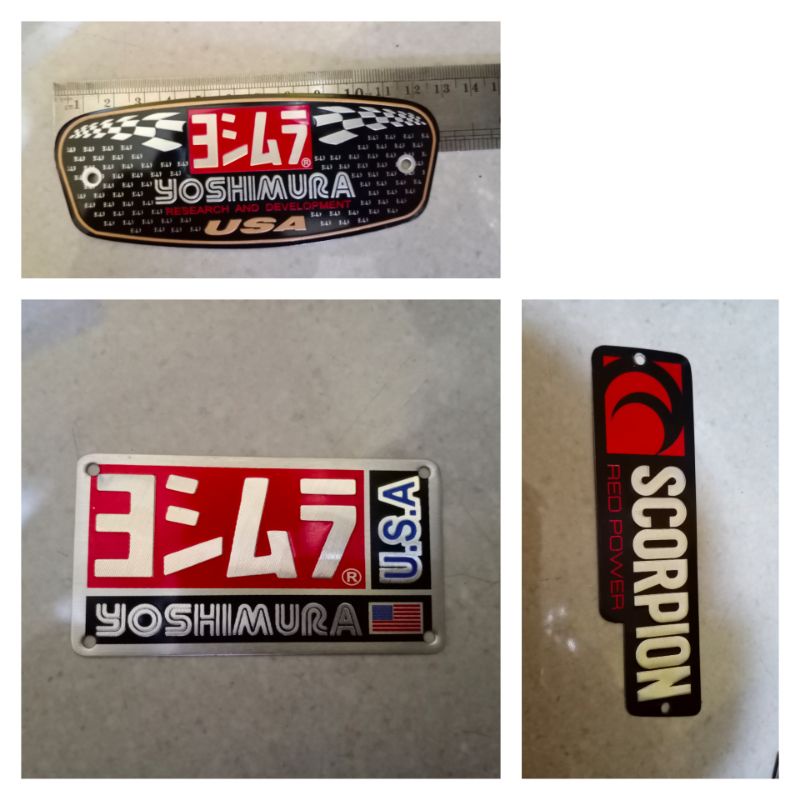 emblem knalpot Yoshimura -  logo knalpot scorpion Timbul
