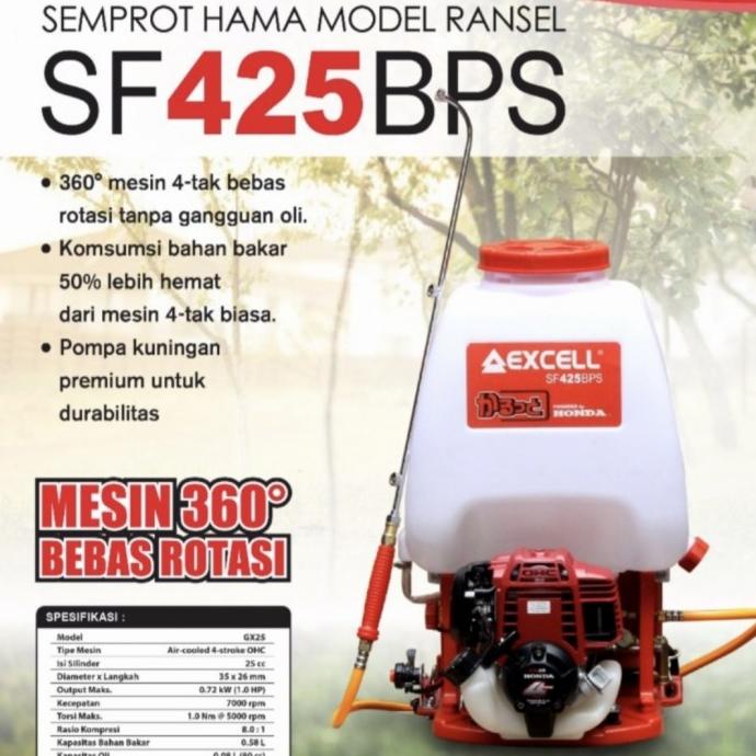 Mesin Sprayer Alat Semprot Hama 4Tak Honda Excell SF 425 BS PROQUIP