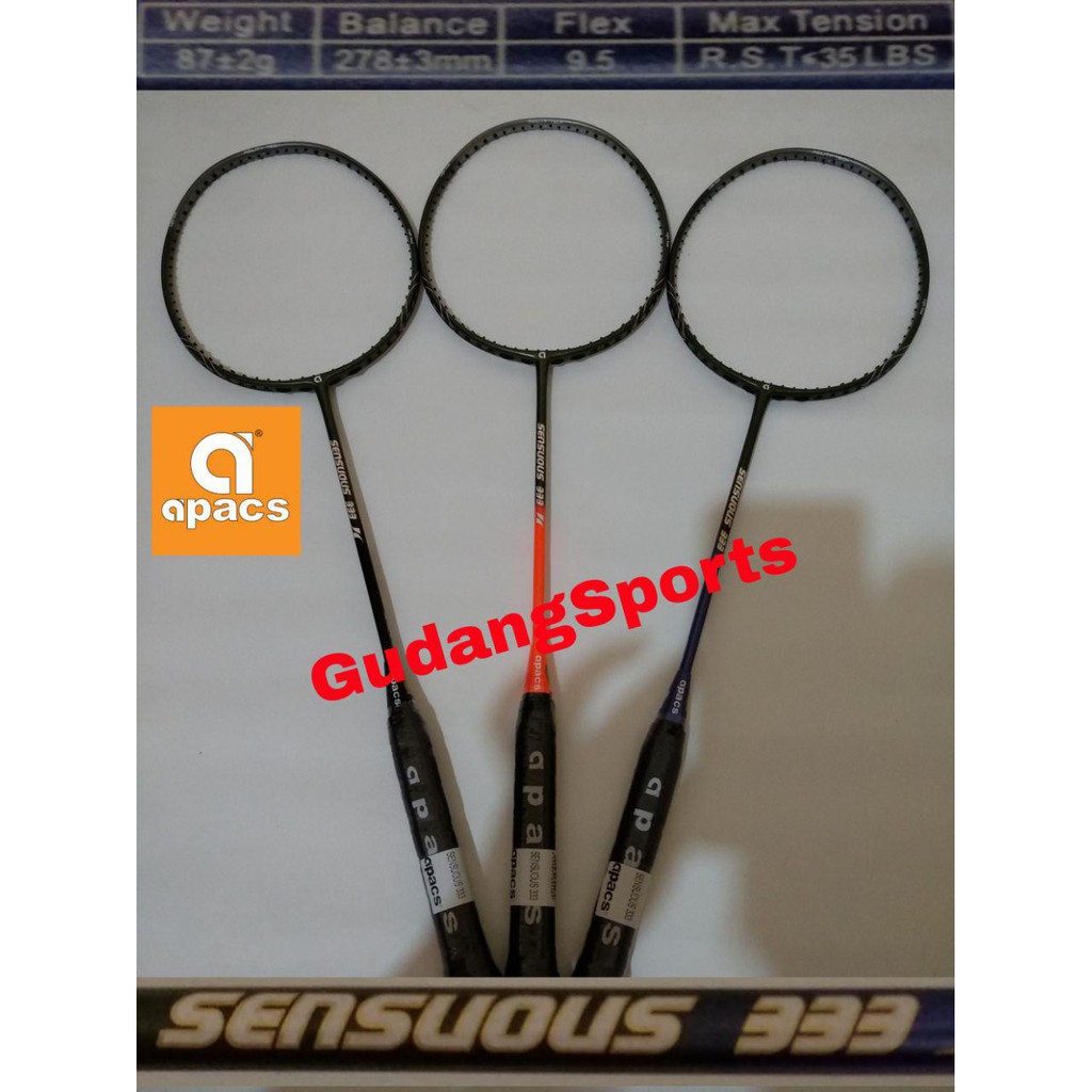 Raket Badminton Apacs Sensuous 333 Original Merk Apacs