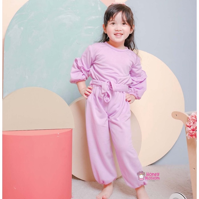 Alika One Set Anak Honeyblossom / Original Setelan One Set Anak Perempuan 1 Tahun