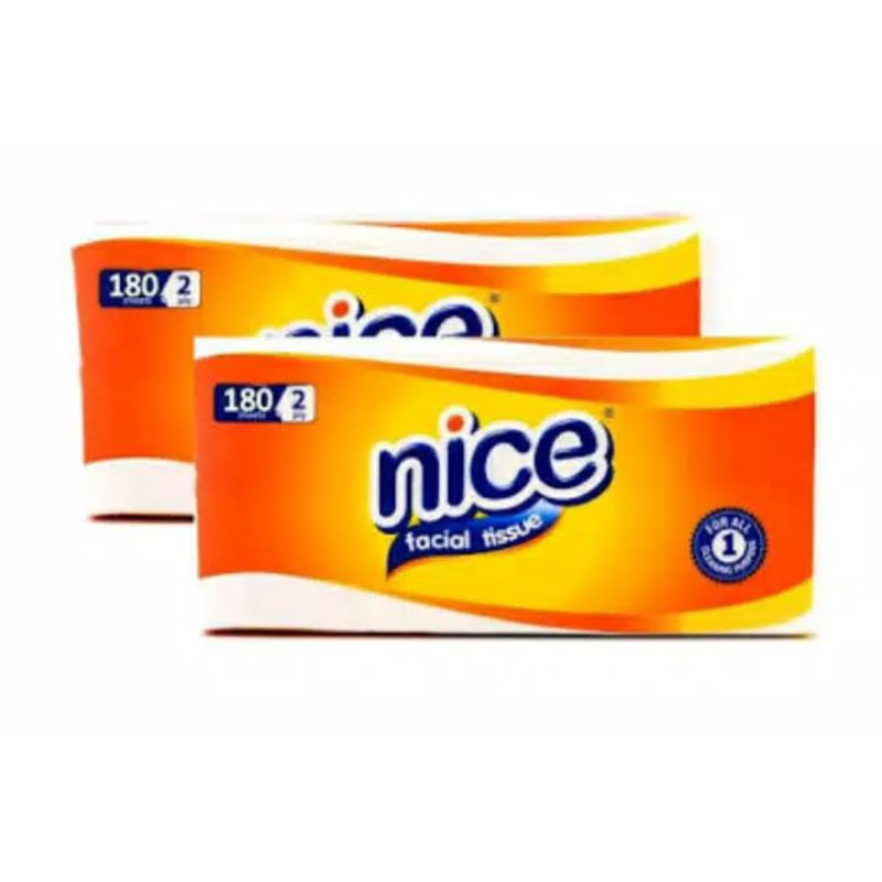 NICE Facial Tissue 180 Sheets 2 Ply ORIGINAL / Tisu Wajah Tisu Nice SERAT TEBAL