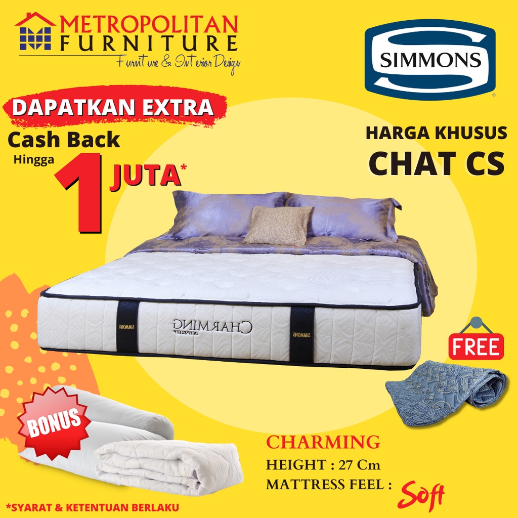 Kasur SIMMONS Springbed Charming / Kasur Spring bed Simmons Matras