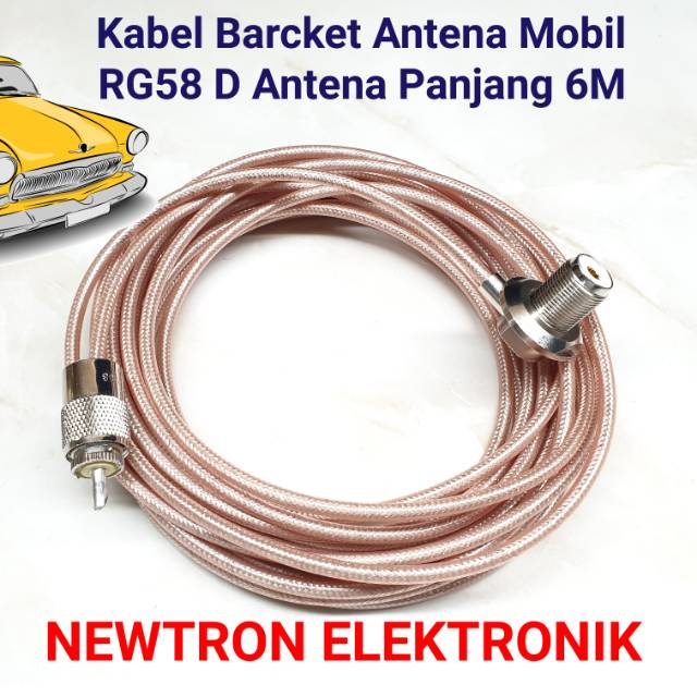 Jual KABEL ANTENA TEPLON RIG MOBIL HT RG58 PLUS KONECTOR SIAP PAKAI 7METER  - Jakarta Barat - TOP SELLER OLINE SHOP | Tokopedia