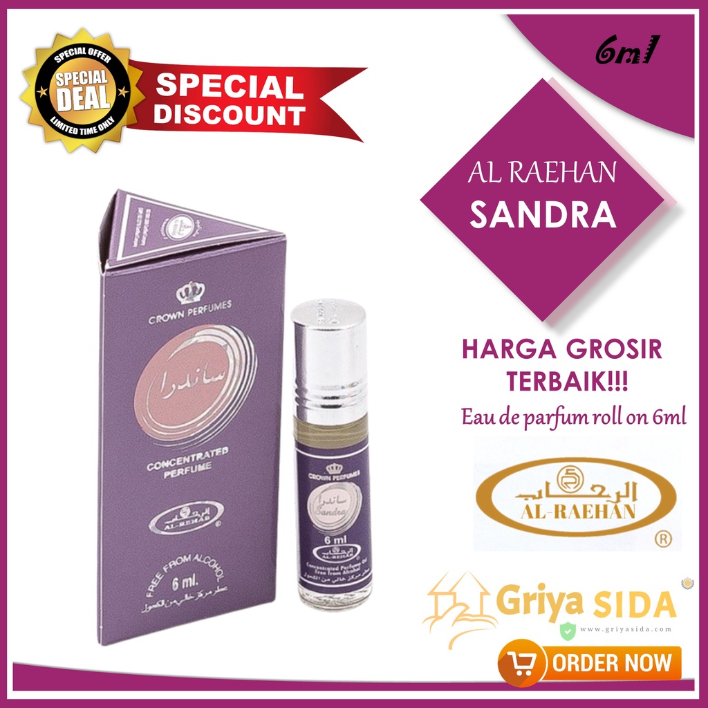 Parfum Sandra 6ml alraehan aroma sandra al raehan mirip al rehab parfum Harga grosir PROMO!!