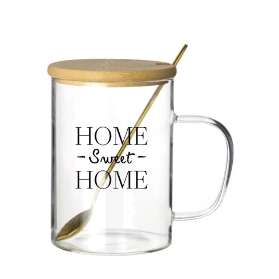 set gelas kaca aesthetic set mug gelas kopi teg mug kopi MA17