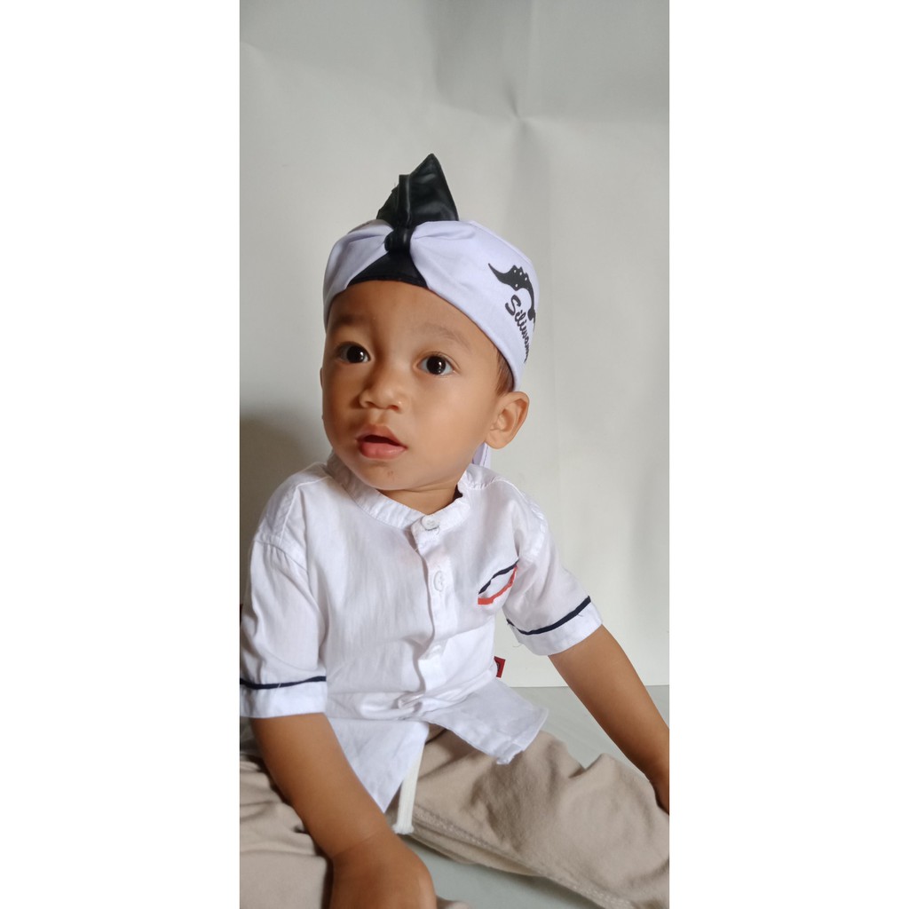 Blangkon Sunda Putra Silihwangi / Ikat Kepala Sunda Silihwangi Anak / Blangkon Silihwangi Bayi Bayar COD