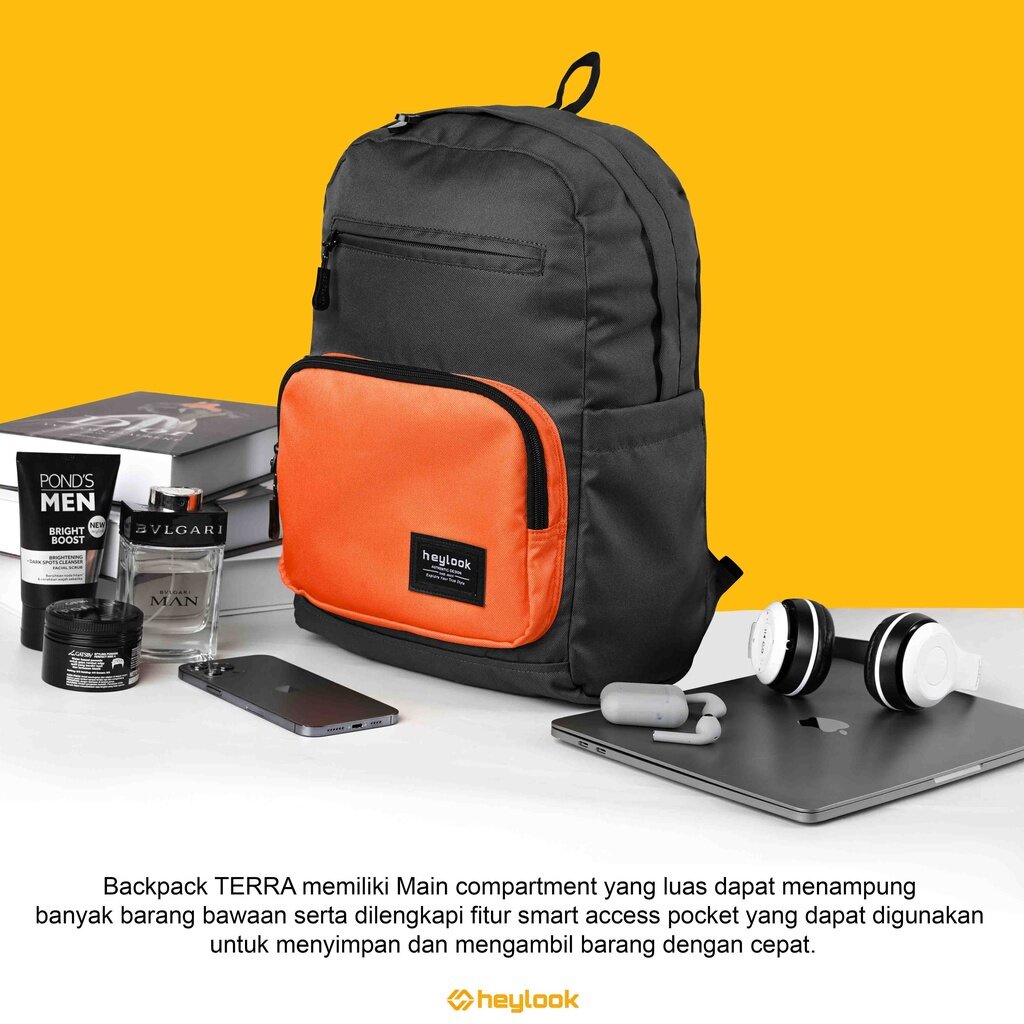 Tas Ransel Pria Wanita Kekinian Tas Laptop 13 14 15 inch Original Backpack Punggung Tas Ransel Pria Kerja Sekolah Kuliah Dilengkapi Slot Botol