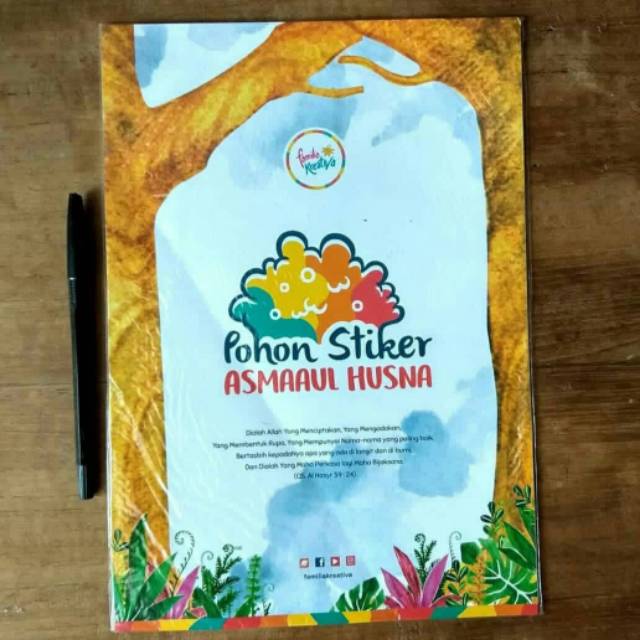 STIKER POHON ASMAUL HUSNA