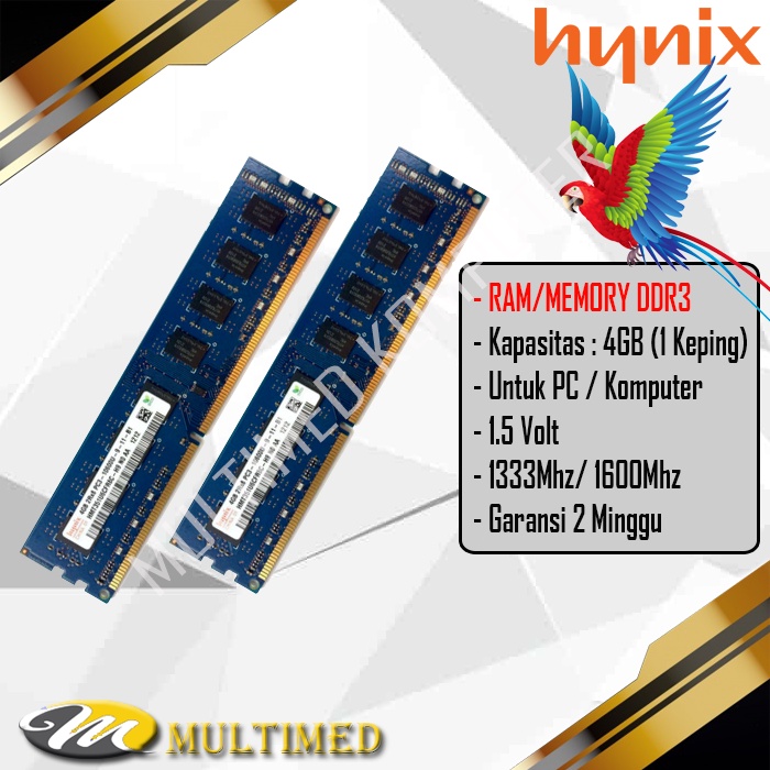 Promo Memory RAM PC DDR3 4GB HYNIK