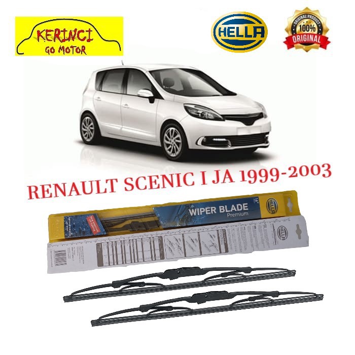 WIPER RENAULT SCENIC I JA 1999-2003 HELLA PREMIUM 24&quot; &amp; 16&quot; SEPASANG