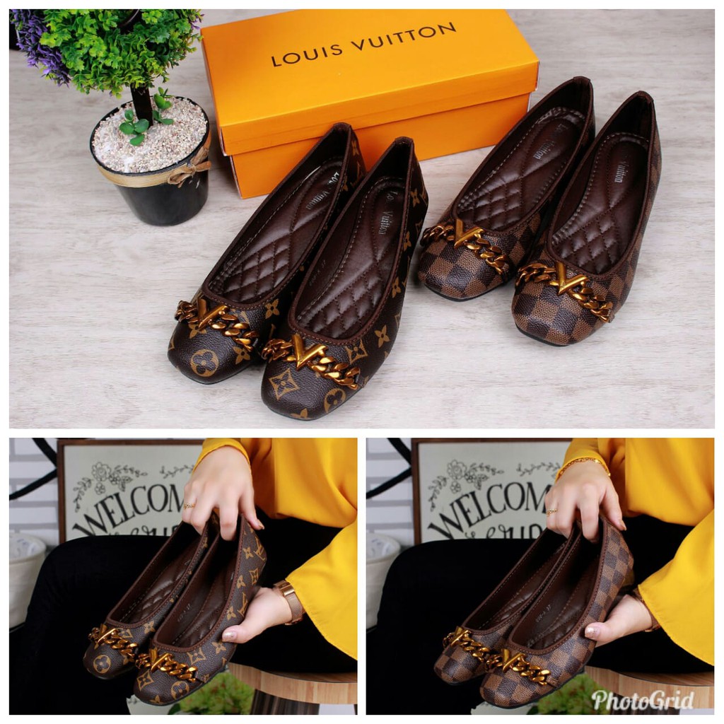 Flats Louis Vuitton 50633 NDY SEPATU WANITA FLAT SHOES MURAH FLAT SHOES BATAM SEPATU FLAT SHOES
