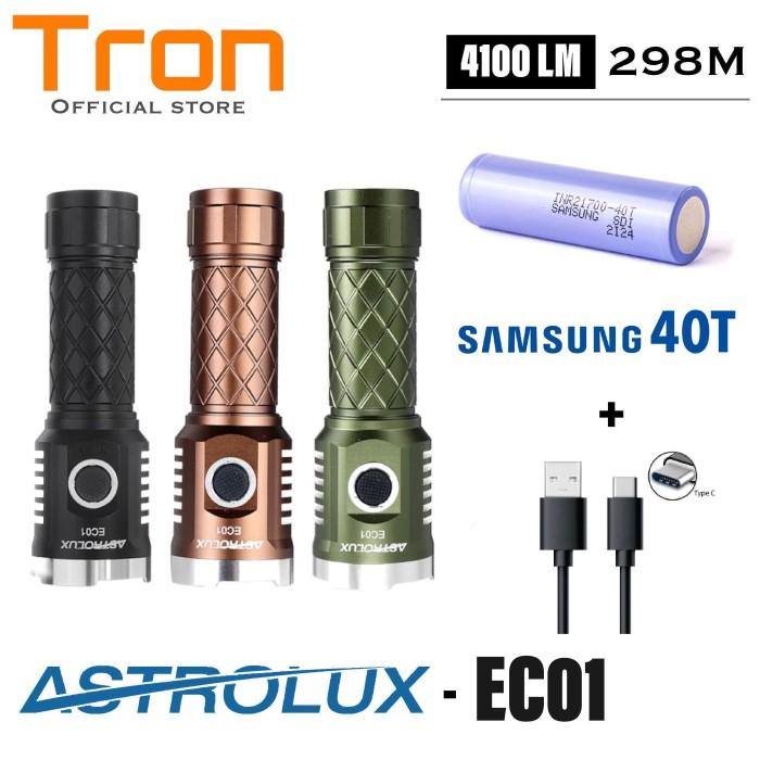 Flash | Senter Led Astrolux Ec01 Xhp50B-3V 3500Lm Max 4100 Lumens Usb-C